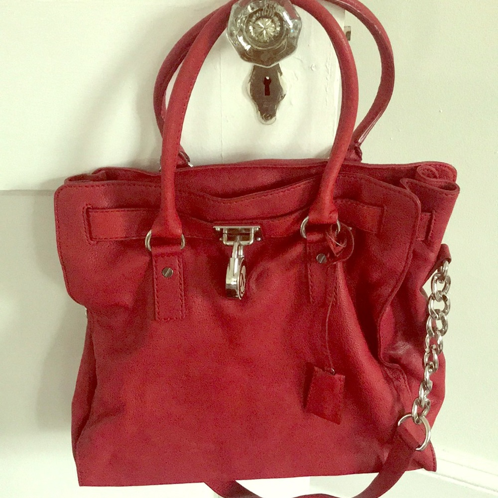 Red Michael Kors bag